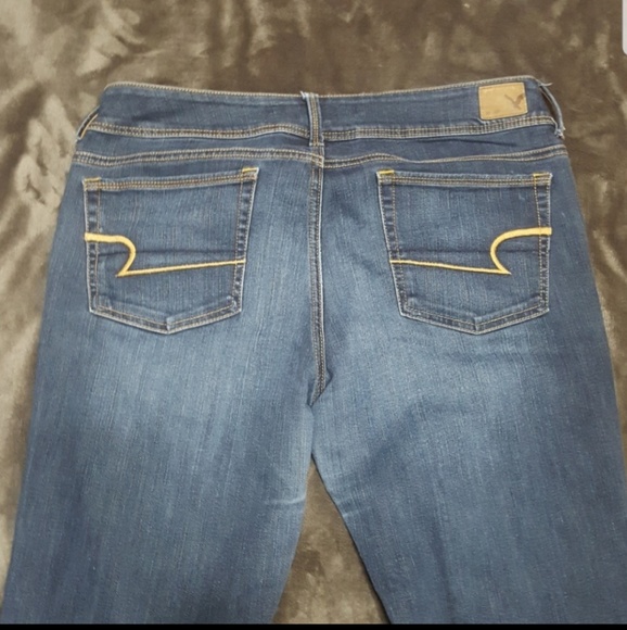 SHORT AMERICAN EAGLE KICKBOOT SUPER STRETCH JEANS - Picture 7 of 8